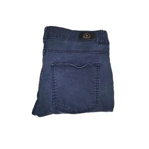 Bershka Pants Skinny Fit Low Rise Women Sz 6 Blue Denim Work Casual Hipster